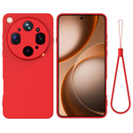 For Oppo Find X9 Ultra 5G Liquid Silicone Case Phone Back Cover with Hand Strap