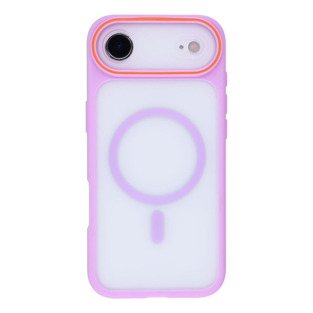 För iPhone Air magnetiskt skal med stort visningsfönster, stötsäkert TPU + PC-telefonfodral