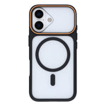 Magnetiskt skal för iPhone 16 Plus, stort fönster, stötsäkert TPU + PC-fodral