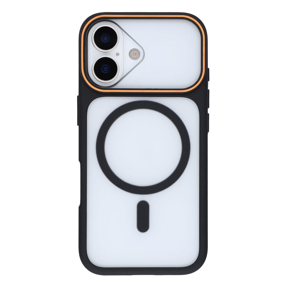Magnetiskt skal för iPhone 16 Plus, stort fönster, stötsäkert TPU + PC-fodral