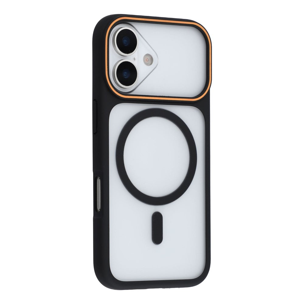 Magnetiskt skal för iPhone 16 Plus, stort fönster, stötsäkert TPU + PC-fodral
