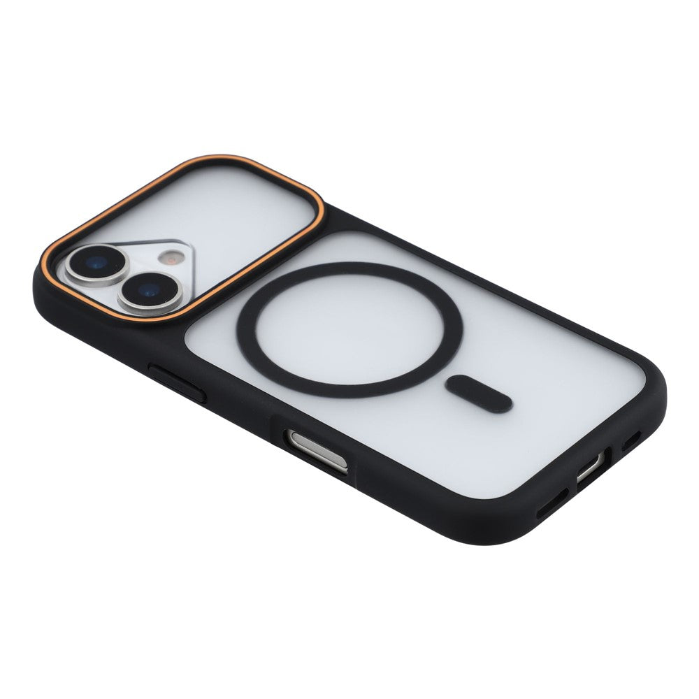 Magnetiskt skal för iPhone 16 Plus, stort fönster, stötsäkert TPU + PC-fodral