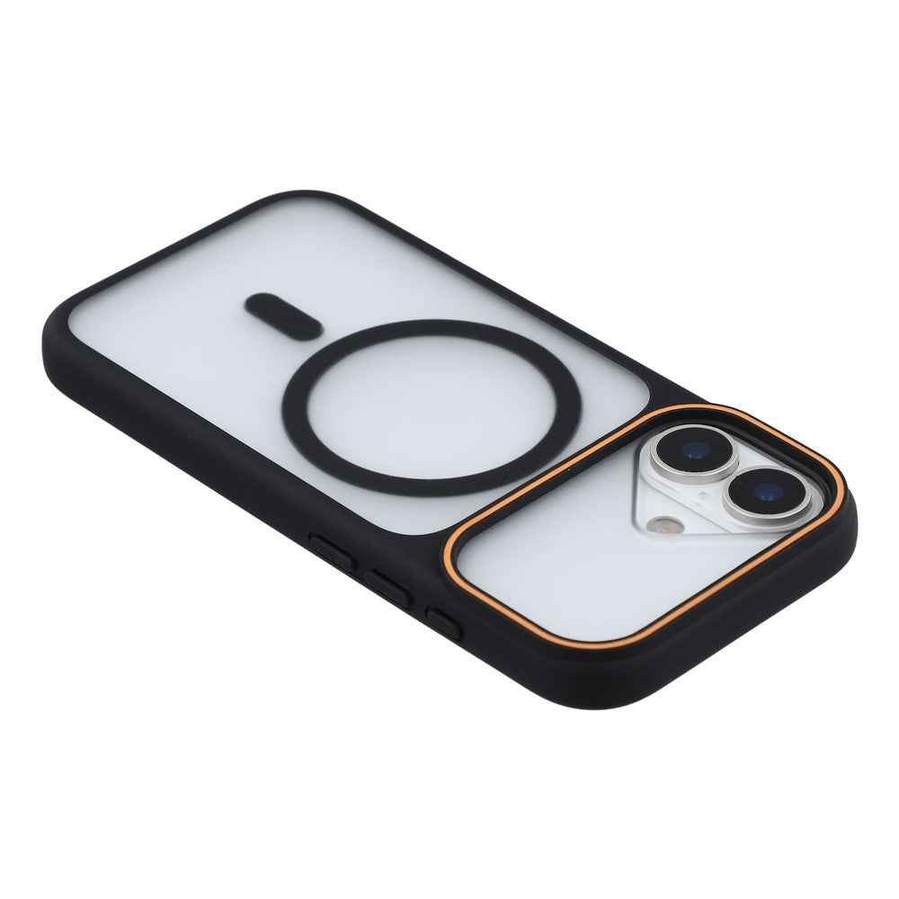 Magnetiskt skal för iPhone 16 Plus, stort fönster, stötsäkert TPU + PC-fodral