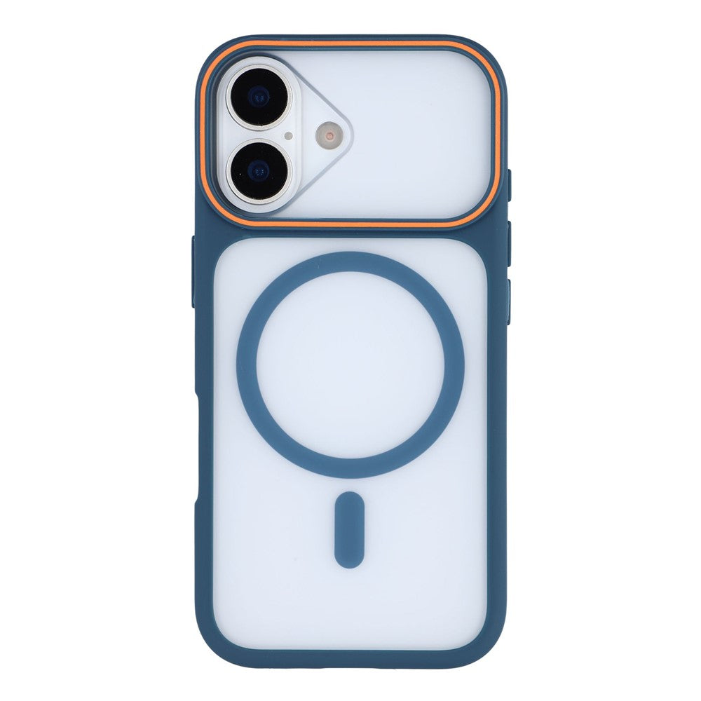 Magnetiskt skal för iPhone 16 Plus, stort fönster, stötsäkert TPU + PC-fodral