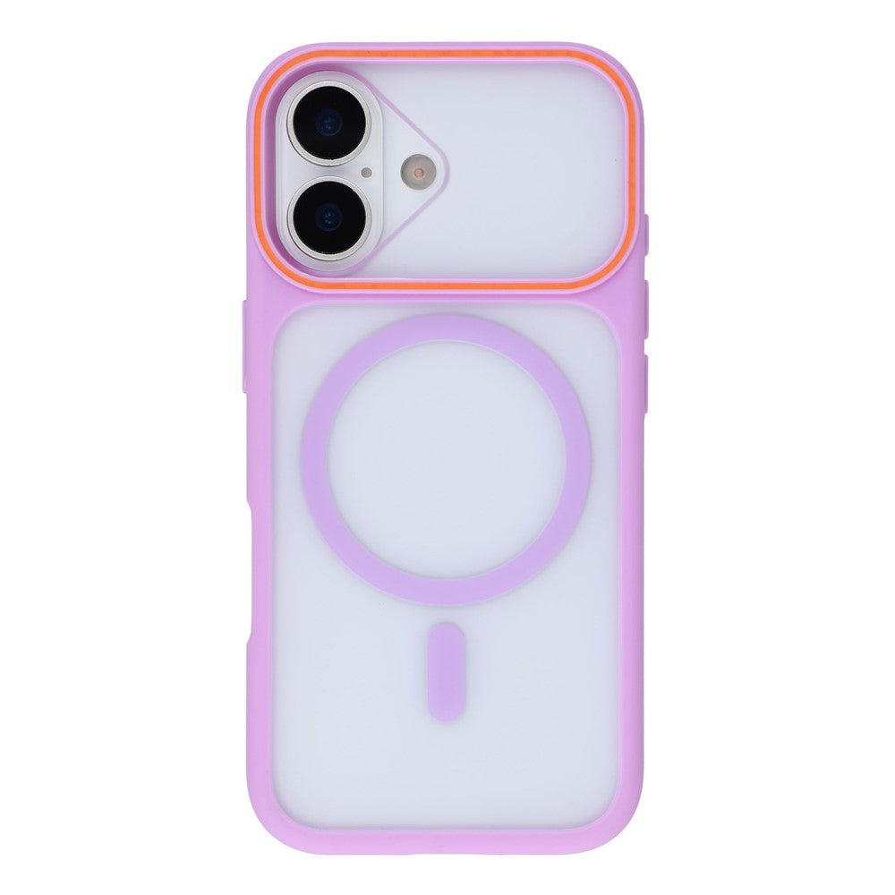 Magnetiskt skal för iPhone 16 Plus, stort fönster, stötsäkert TPU + PC-fodral