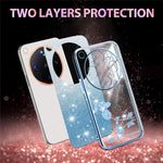 KADEM For Oppo Find X9 Ultra 5G Phone Case Flower TPU Flexible Gradient Phone Cover