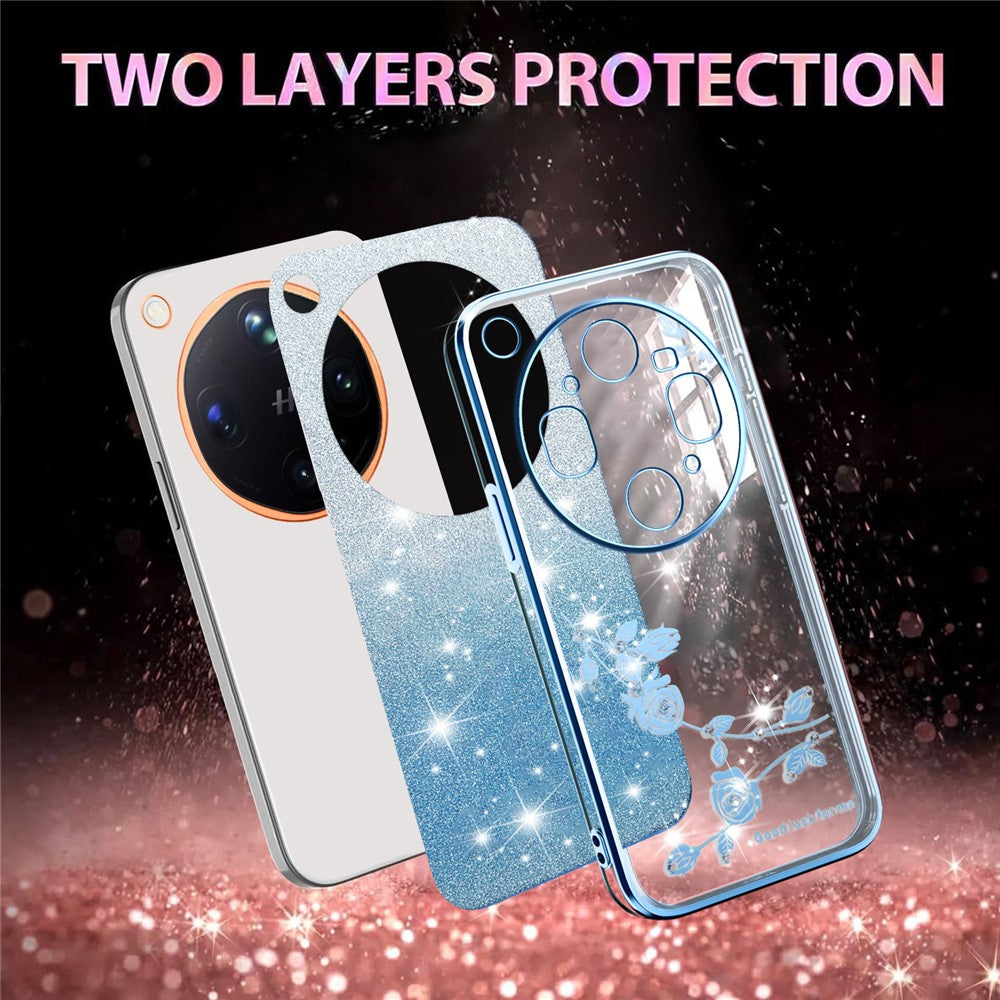 KADEM For Oppo Find X9 Ultra 5G Phone Case Flower TPU Flexible Gradient Phone Cover