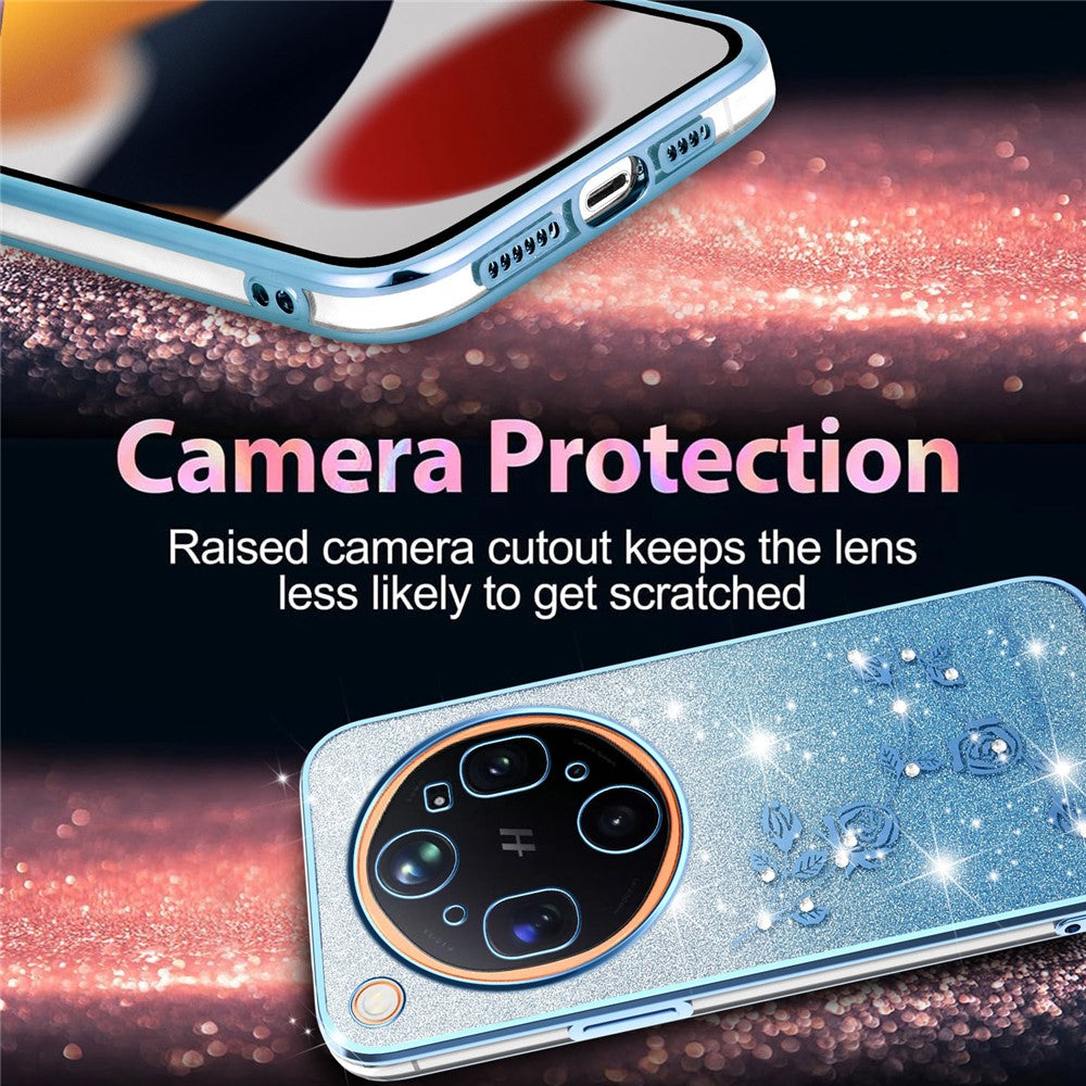 KADEM For Oppo Find X9 Ultra 5G Phone Case Flower TPU Flexible Gradient Phone Cover