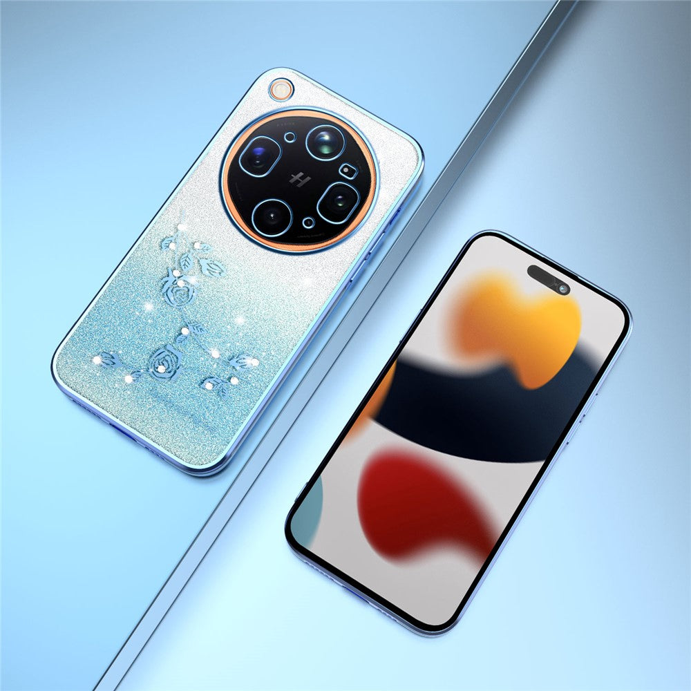 KADEM For Oppo Find X9 Ultra 5G Phone Case Flower TPU Flexible Gradient Phone Cover