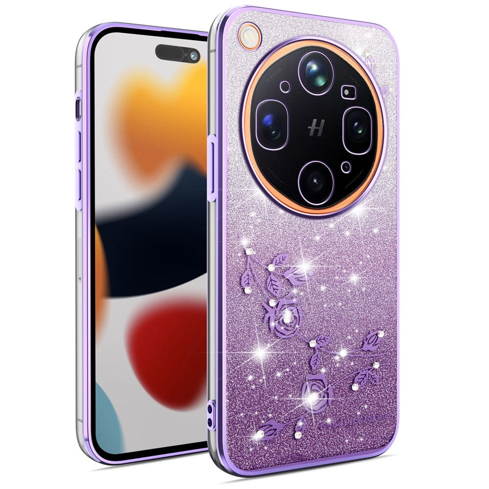 KADEM For Oppo Find X9 Ultra 5G Phone Case Flower TPU Flexible Gradient Phone Cover
