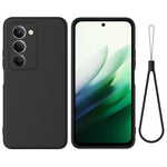 For Xiaomi Poco M8s 5G / Xiaomi Redmi Note 15R / Xiaomi Redmi 15 4G (169mm) Liquid Silicone Case Phone Back Cover with Hand Strap