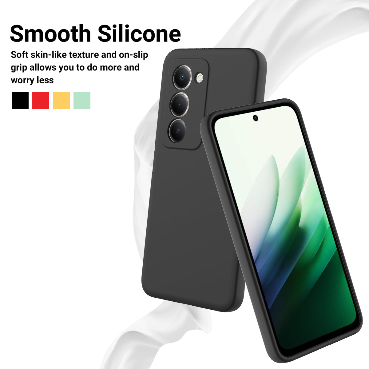 For Xiaomi Poco M8s 5G / Xiaomi Redmi Note 15R / Xiaomi Redmi 15 4G (169mm) Liquid Silicone Case Phone Back Cover with Hand Strap