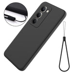 For Xiaomi Poco M8s 5G / Xiaomi Redmi Note 15R / Xiaomi Redmi 15 4G (169mm) Liquid Silicone Case Phone Back Cover with Hand Strap