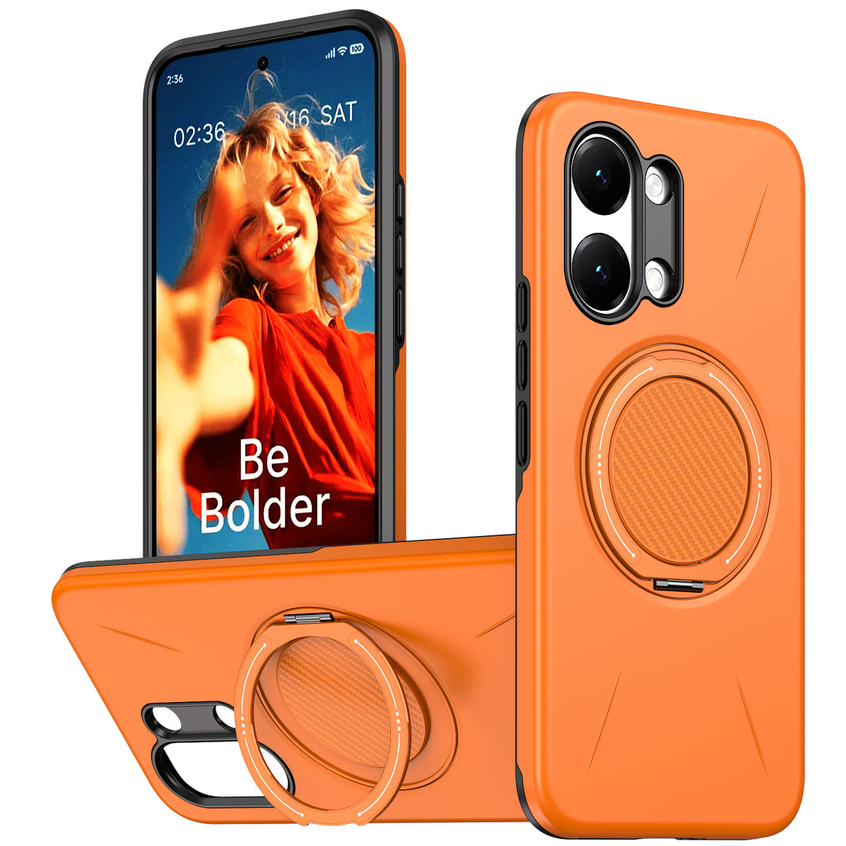 For Xiaomi Poco X8 Pro Max 5G / Xiaomi Redmi Turbo 5 Max 5G Magnetic Case Rotating Kickstand TPU + PC Phone Cover