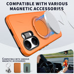 For Xiaomi Poco X8 Pro Max 5G / Xiaomi Redmi Turbo 5 Max 5G Magnetic Case Rotating Kickstand TPU + PC Phone Cover