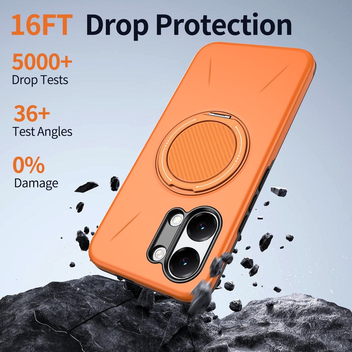 For Xiaomi Poco X8 Pro Max 5G / Xiaomi Redmi Turbo 5 Max 5G Magnetic Case Rotating Kickstand TPU + PC Phone Cover