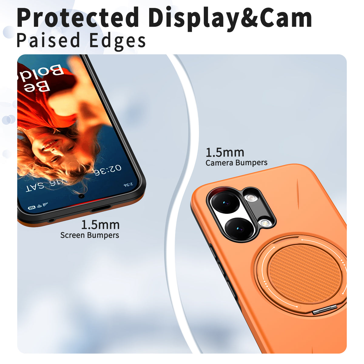 For Xiaomi Poco X8 Pro Max 5G / Xiaomi Redmi Turbo 5 Max 5G Magnetic Case Rotating Kickstand TPU + PC Phone Cover