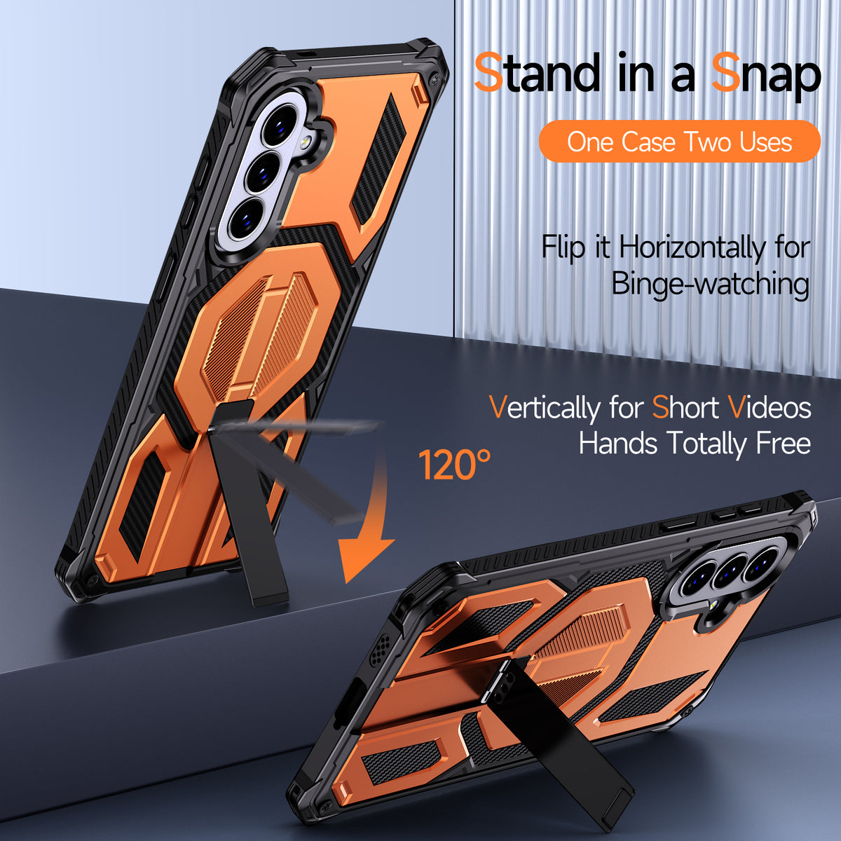 Samsung Galaxy A27 5G / Galaxy A36 5G / Galaxy A56 5G / Galaxy A37 5G magnetisk TPU + PC-stativcover til mobil, faldsikring