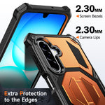 Samsung Galaxy A17 4G / Galaxy A16 5G / Galaxy A16 4G / Galaxy A26 5G / Galaxy A17 5G magnetisk TPU + PC-mobilcover med stativ og stødabsorbering