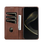 AZNS For Oppo Find X9 Ultra 5G Case Cowhide Texture PU Leather Wallet Phone Cover
