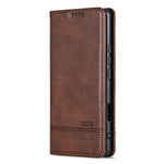 AZNS For Oppo Find X9 Ultra 5G Case Cowhide Texture PU Leather Wallet Phone Cover