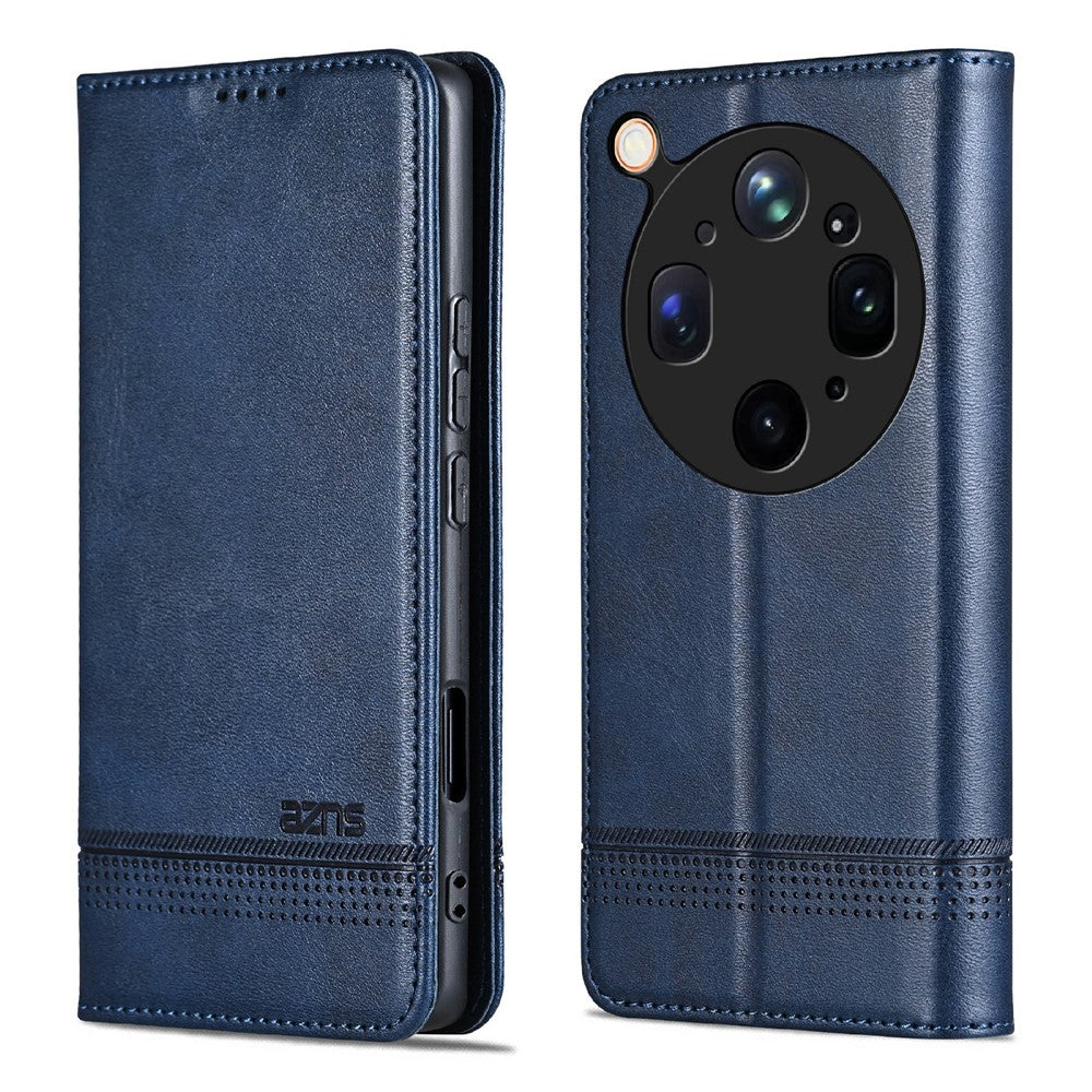 AZNS For Oppo Find X9 Ultra 5G Case Cowhide Texture PU Leather Wallet Phone Cover