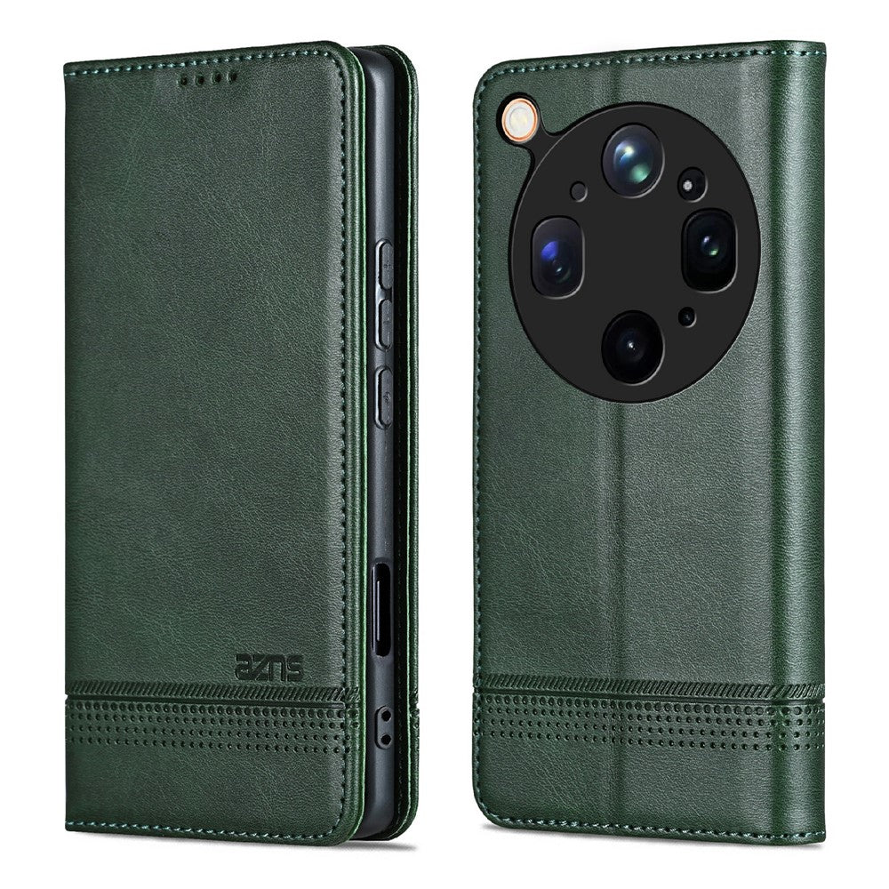 AZNS For Oppo Find X9 Ultra 5G Case Cowhide Texture PU Leather Wallet Phone Cover
