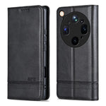 AZNS For Oppo Find X9 Ultra 5G Case Cowhide Texture PU Leather Wallet Phone Cover