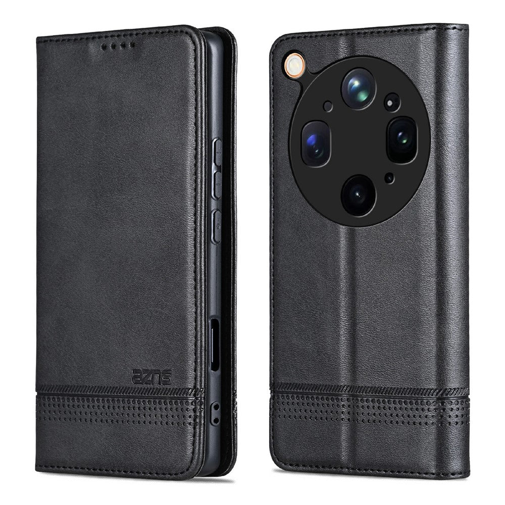 AZNS For Oppo Find X9 Ultra 5G Case Cowhide Texture PU Leather Wallet Phone Cover