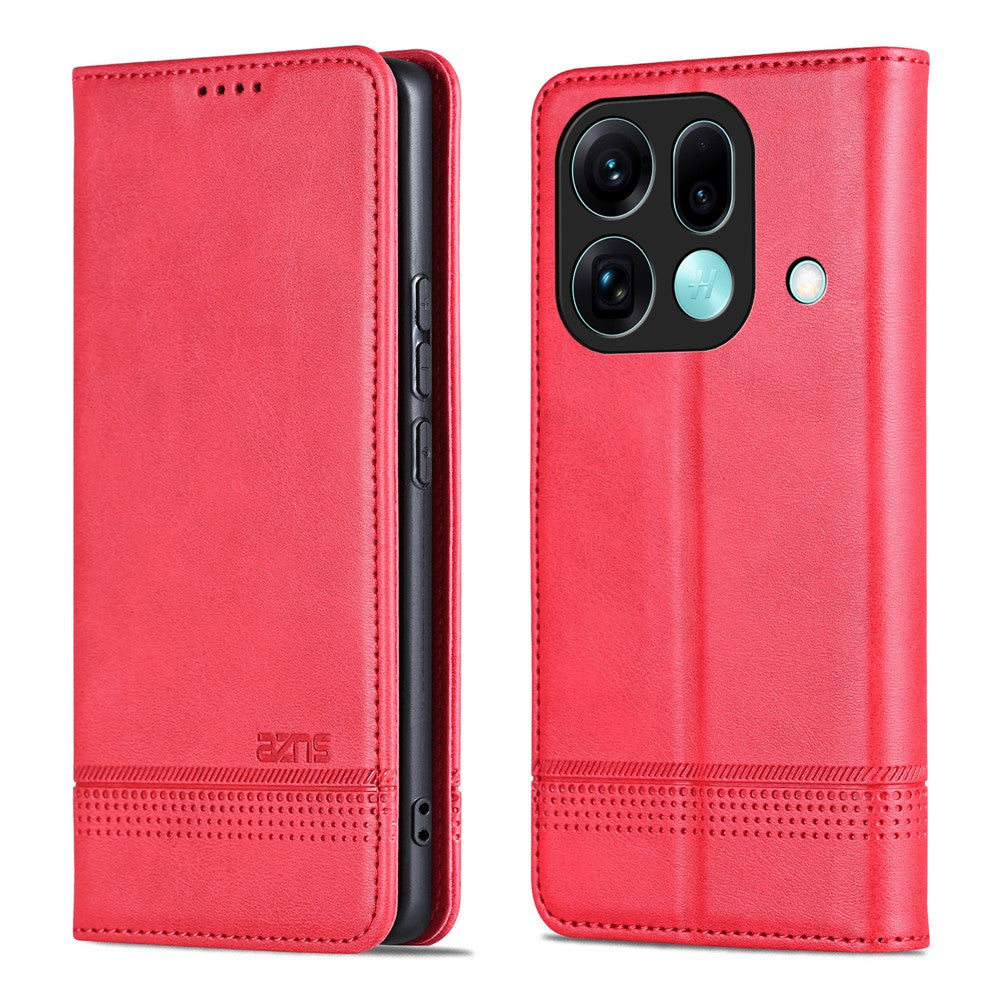 AZNS For Oppo Find X9s Pro 5G Case Cowhide Texture PU Leather Wallet Phone Cover