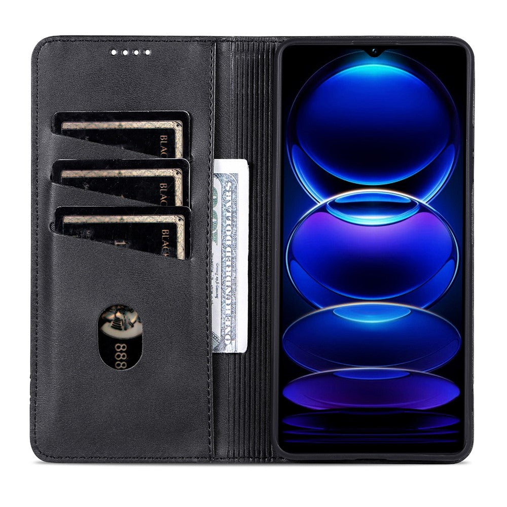 AZNS For Xiaomi Redmi 15a 5G  /  R70 5G  /  R70m 5G Case Cowhide Texture PU Leather Wallet Phone Cover
