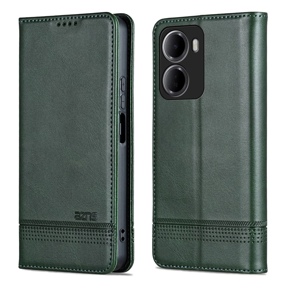 AZNS For Xiaomi Redmi 15a 5G  /  R70 5G  /  R70m 5G Case Cowhide Texture PU Leather Wallet Phone Cover
