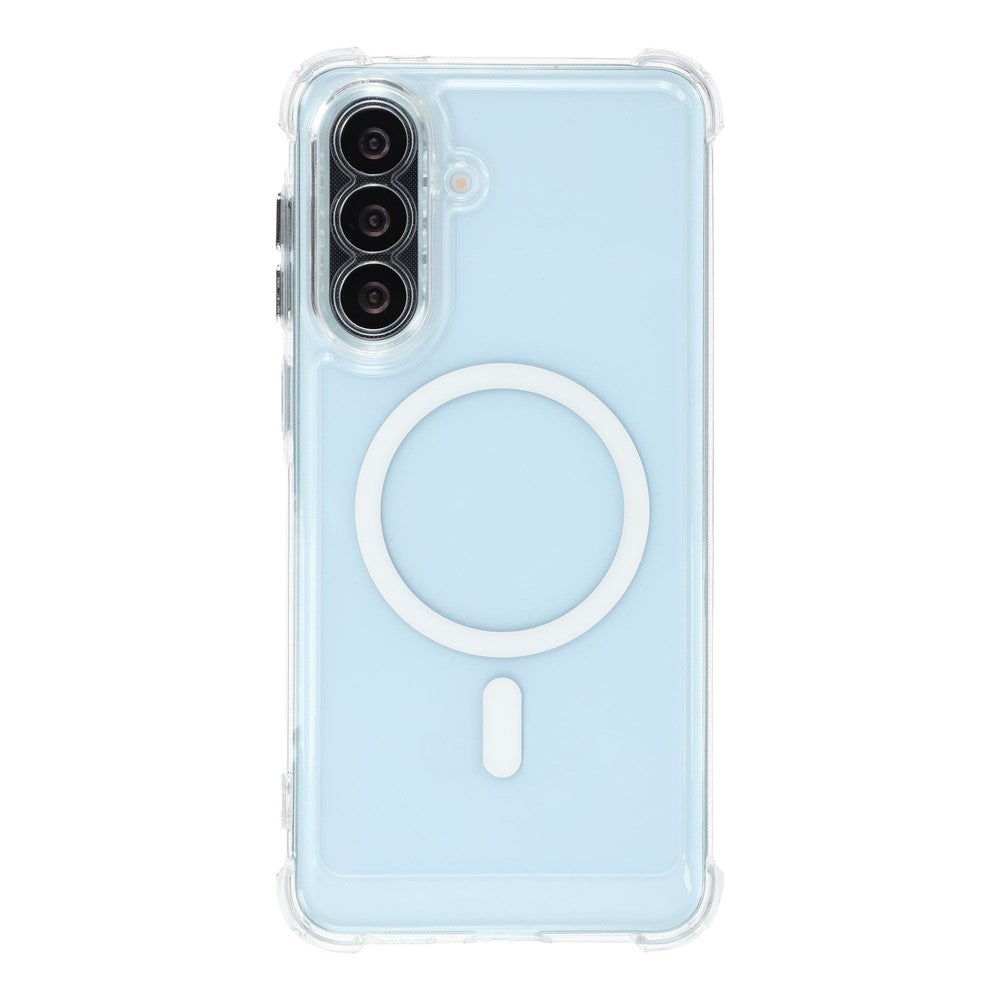 Magnetic Case For Samsung Galaxy A18 5G / A18 4G / A17 5G / A17 4G Electroplated Buttons PC TPU Shockproof Clear Cover
