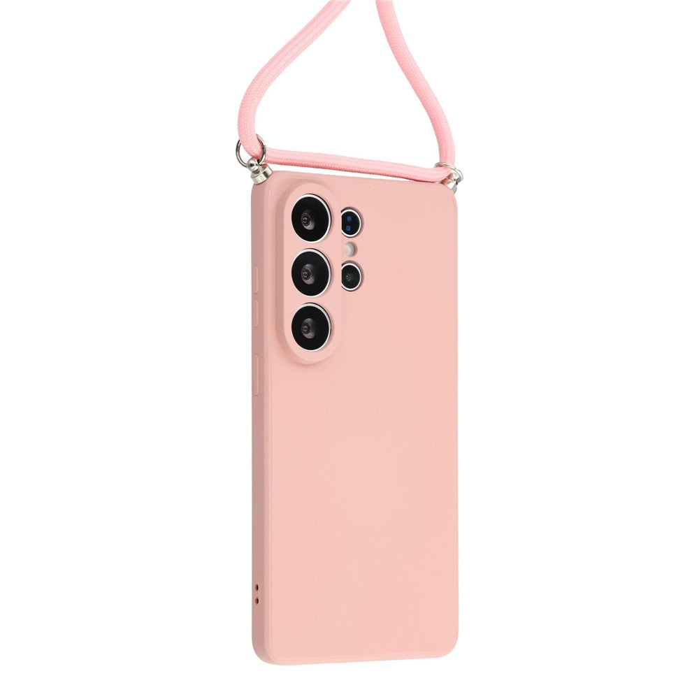Samsung Galaxy S26 Ultra-skal Flexibelt TPU-fiberfoder Stötdämpande axelbandsskydd
