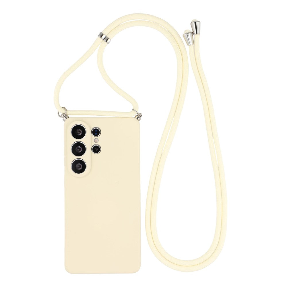 Samsung Galaxy S26 Ultra-skal Flexibelt TPU-fiberfoder Stötdämpande axelbandsskydd