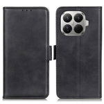 Xiaomi 17T Pro-skal i läder med stativ, kohudstruktur, PU-läder