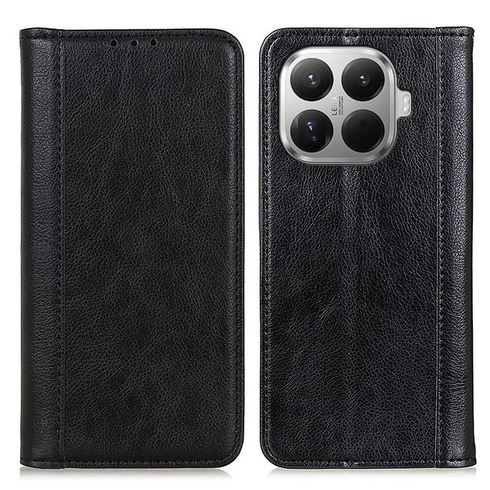 For Xiaomi 17T Pro Stand Case Split Leather Litchi Texture Wallet Phone Cover