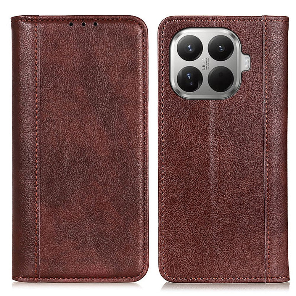 For Xiaomi 17T Pro Stand Case Split Leather Litchi Texture Wallet Phone Cover
