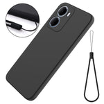 For Xiaomi Redmi R70 5G / Xiaomi Redmi R70m 5G / Xiaomi Redmi 15a 5G Liquid Silicone Case Phone Back Cover with Hand Strap