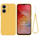 For Xiaomi Redmi R70 5G / Xiaomi Redmi R70m 5G / Xiaomi Redmi 15a 5G Liquid Silicone Case Phone Back Cover with Hand Strap