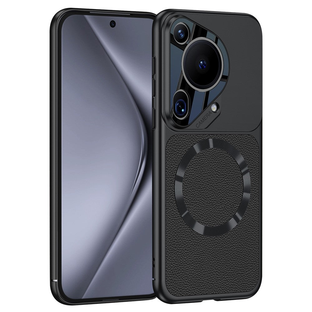 GKK för Huawei Pura 70 Ultra Magnetic Case PU Läder + PC Skyddsfodral