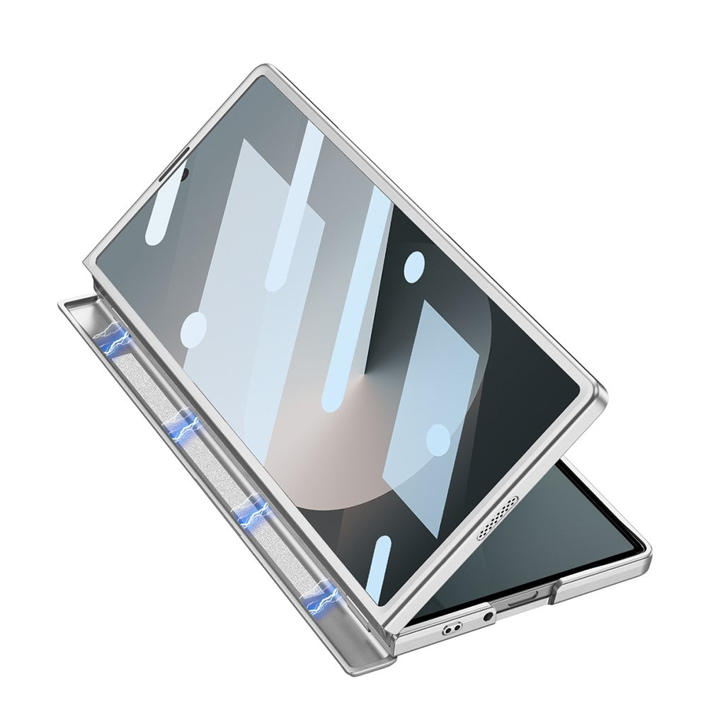 GKK For Samsung Galaxy Z Fold6 5G Magnetic Case Matte PC Phone Cover with Clear Screen Protector