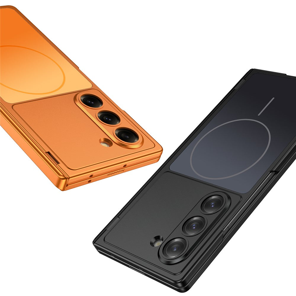 GKK For Samsung Galaxy Z Fold6 5G Magnetic Case Matte PC Phone Cover with Clear Screen Protector