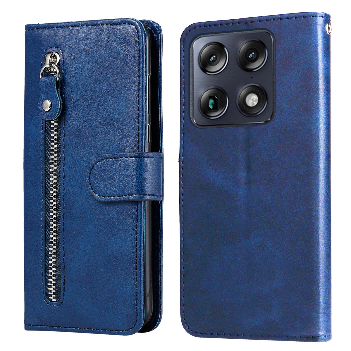 Til Motorola Moto X70 Air Pro 5G / Motorola Signature 5G PU Læderetuier med lynlåslomme Pung Telefoncover Stand