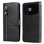 Til Oppo F33 Pro 5G / Oppo A6s Pro 5G PU-læderetuier med lynlåslomme, pung, telefoncover og stander