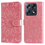 For Motorola Moto X70 Air Pro 5G / Motorola Signature 5G Case Sunflower Imprint Leather Wallet Phone Cover