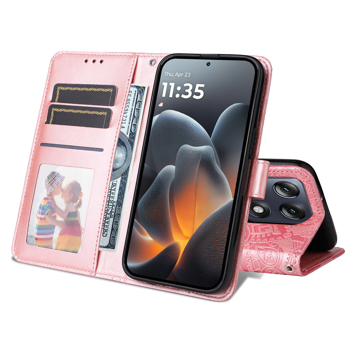 For Motorola Moto X70 Air Pro 5G / Motorola Signature 5G Case Sunflower Imprint Leather Wallet Phone Cover