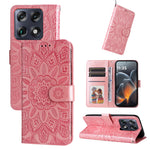 For Motorola Moto X70 Air Pro 5G / Motorola Signature 5G Case Sunflower Imprint Leather Wallet Phone Cover