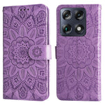 For Motorola Moto X70 Air Pro 5G / Motorola Signature 5G Case Sunflower Imprint Leather Wallet Phone Cover
