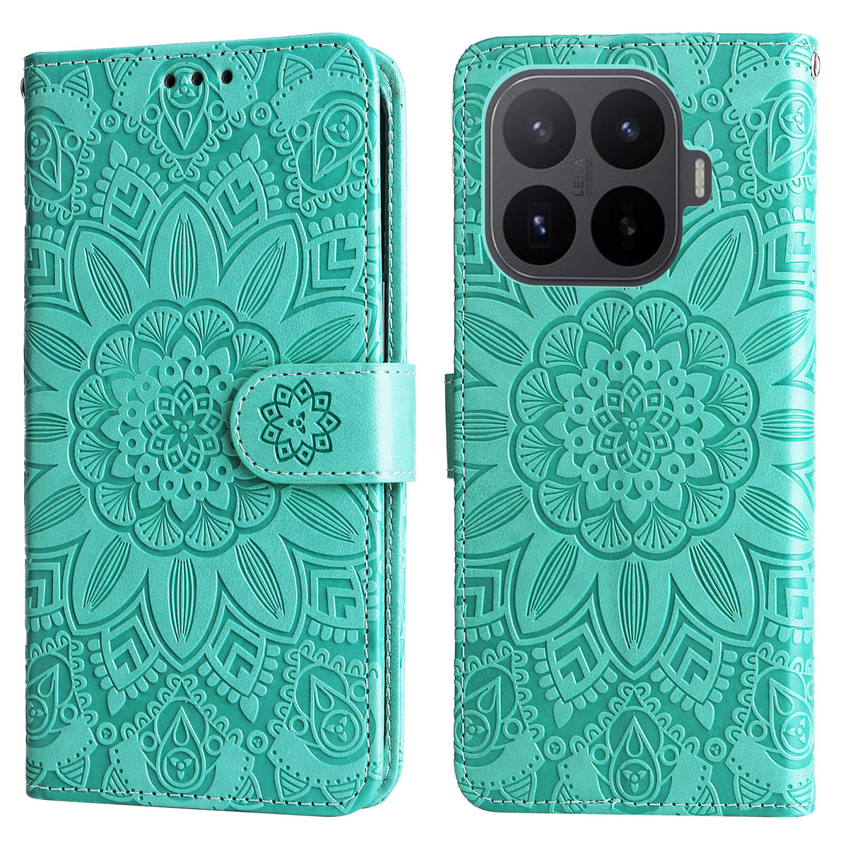 For Xiaomi 17T Case Sunflower Imprint Leather Wallet Phone Cover